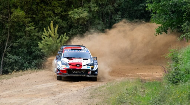 toyota yaris car racing on sand